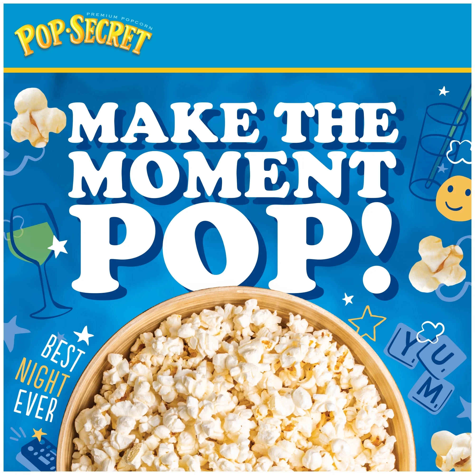 Pack of 2 Pop Secret Popcorn, Kettle Corn Microwave Popcorn, 3 oz Sharing Bags, 12 Ct - Image 3