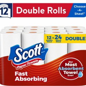 Scott Choose-a-Sheet Paper Towels, 12 Double Rolls