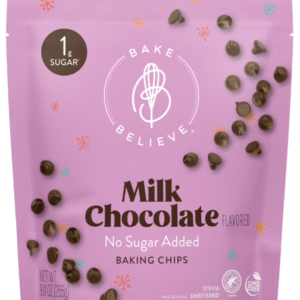 Bake Believe, Keto-Friendly, Milk Baking Chips, 9 oz. Pouch