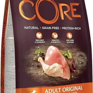 Wellness CORE Adult Original, Dry Dog Food, Grain Free Turkey & Chicken, 1.8 kg