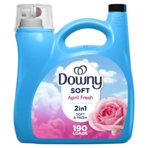 Downy Liquid Laundry Fabric Softener and Conditioner, April Fresh Scent, 140 fl oz, 190 Loads